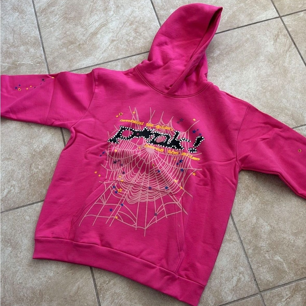 Pink Spider Hoodie